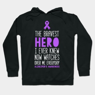 The Bravest Hero Alzheimer'S Awareness Hoodie